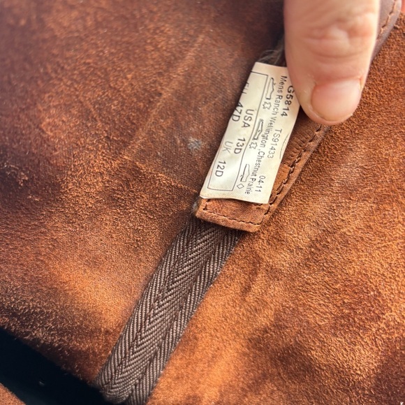 Georgia Boot Men’s Size 13 Brown Leather Farm and Ranch Wellington Pull On Boots - Picture 6 of 9